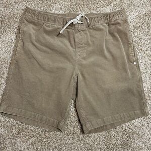 Vuori Corduroy Tan Shorts Size XL